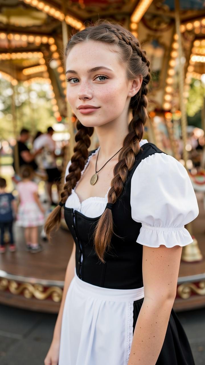 Angel auf dem Fest